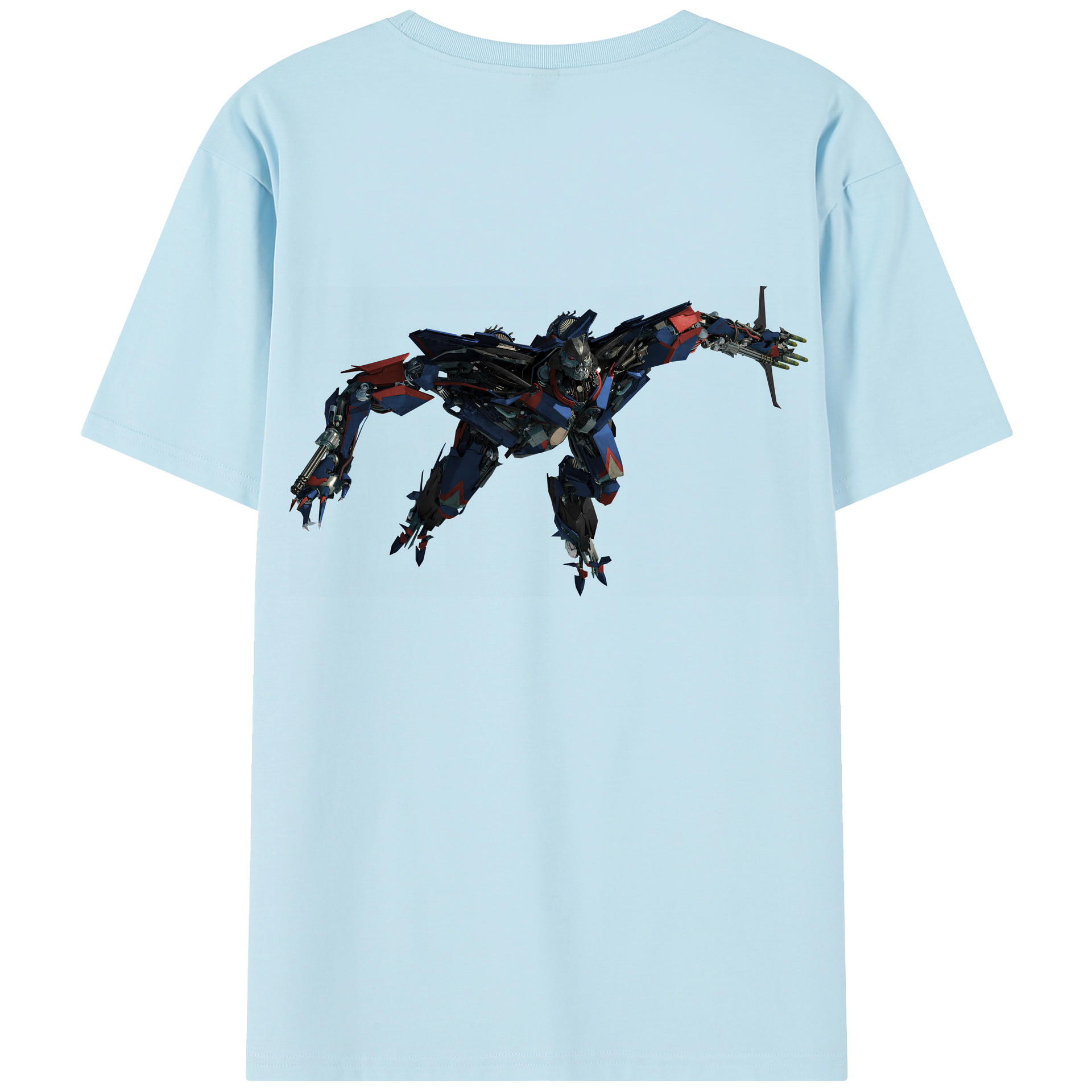 （画像用） Transformers トランスフォーマー 綿100％半袖Tシャツ（背面プリント）